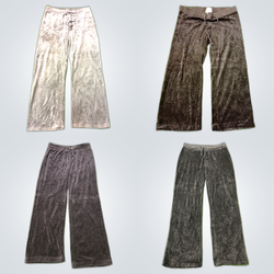 Velour Sweatpants Pant Bundle
