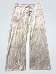 Pantalones de terciopelo gris Juicy Couture