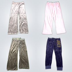 Velour Sweatpants Pant Bundle