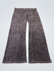 Pantalones de terciopelo gris Juicy Couture