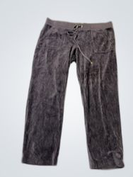Pantalones de velour gris Juicy Couture