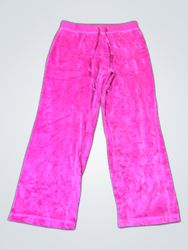 Joggers de terciopelo rosa Juicy Couture