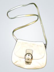 White Leather Shoulder Bag