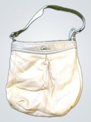 Coach Cream Leather Hobo Bag