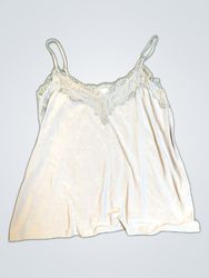White Lace Trim Camisole