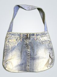 Hydraulische Denim-Schultertasche