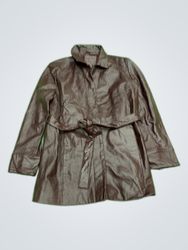 Kathy Ireland Leather Trench Coat
