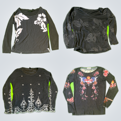 Y2K Printed Blouses Bundle