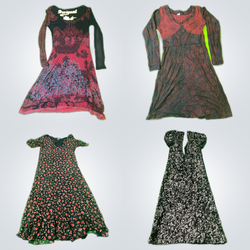 Long sleeves gothic dresses