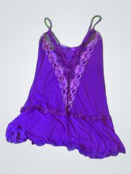 Canottiera Viola Rimboccata