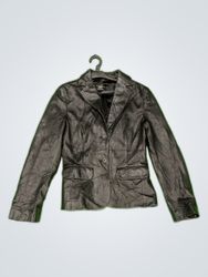 MNG Leather Blazer