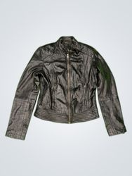 Xanaka Black Leather Jacket