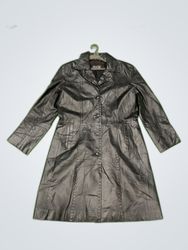 River Woods Leather Coat
