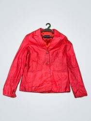 Joy Red Leather Jacket
