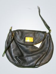 Black Leather Shoulder Bag