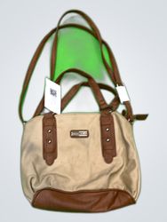 Laura Scott Tan Faux Leather Shoulder Bag