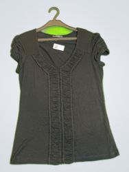 Orsay Black Ruffle Blouse