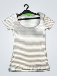United Colors of Benetton Striped Boat Neck Top