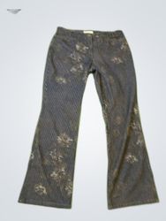 Brown Floral Pants