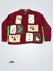 Craft & Barrow Red Christmas Cardigan