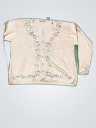 Carolyn Taylor Floral Embroidered Cardigan