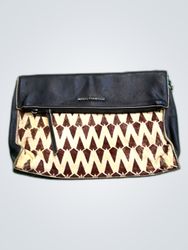 Loewe Chevron Pattern Leather Shoulder Bag