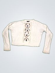 The Teen Space Embroidered Knit Cardigan