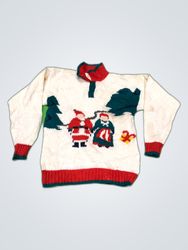 Bay Flower Knit Christmas Sweater