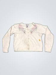dressbarn Floral Embroidered Cardigan