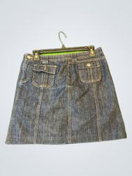 Teddy's Denim Mini Skirt