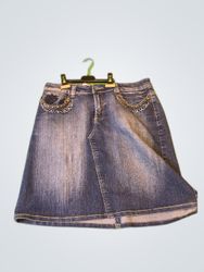 Von Dutch Denim Mini Skirt