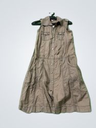 Brown Sleeveless Dress