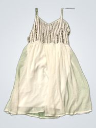 Talli Weiss White Embellished Slip Dress