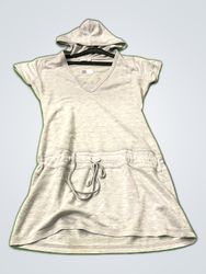 Orsay Gray Sleeveless Hoodie Mini Dress
