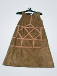 Promod Brown Suede Shift Dress