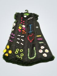 Le Miss Embellished Black Mini Dress