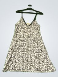 Lorna Black and White Printed Spaghetti Strap Mini..