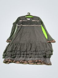 Vintage Ruffled Maxi Dress