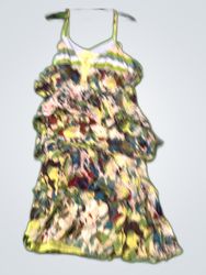 Onestep Multicolor Ruffled Spaghetti Strap Dress