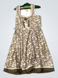 Bayerisches Floral Lace-Up Peasant Dress