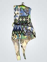 Geometric Print Halter Top