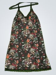 Floral Lace Trim Slip Dress