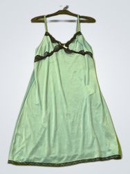 Victoria's Secret Light Blue Lace Trim Slip Dress