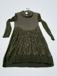 Boden Gray Long Sleeve Knit Midi Dress