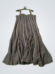 Fenn Wright Manson Black Striped Midi Dress