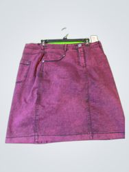 Purple Denim Skirt