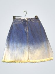 Lula Castagnette Denim Mini Skirt