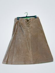 Brown Corduroy Skirt