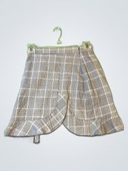 Zara Plaid Wrap Mini Skirt