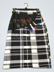 South Beach Plaid Mini Skirt